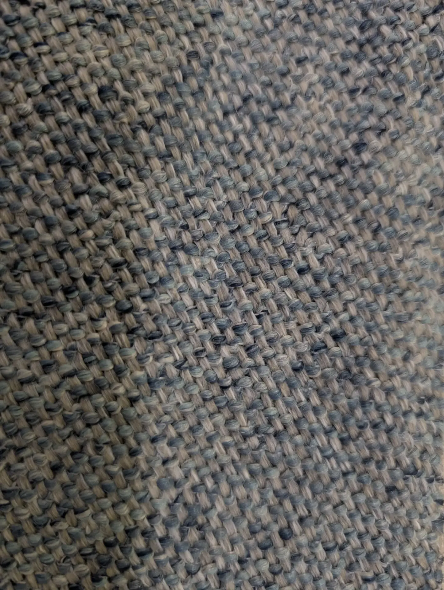 Close view of a tightly woven upholstery fabric